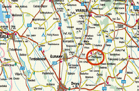 mapa okolia